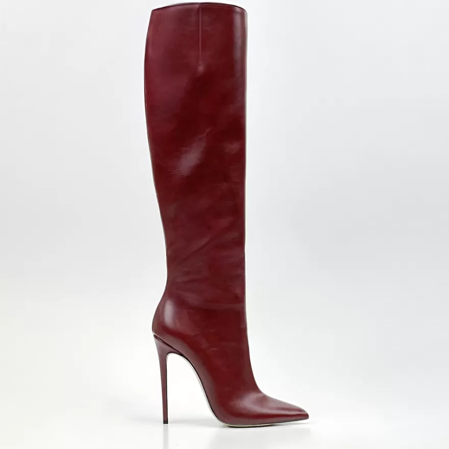 SHARLENE CALZATURE Boots-Leather Boot - Cod. 26538 Bordeaux